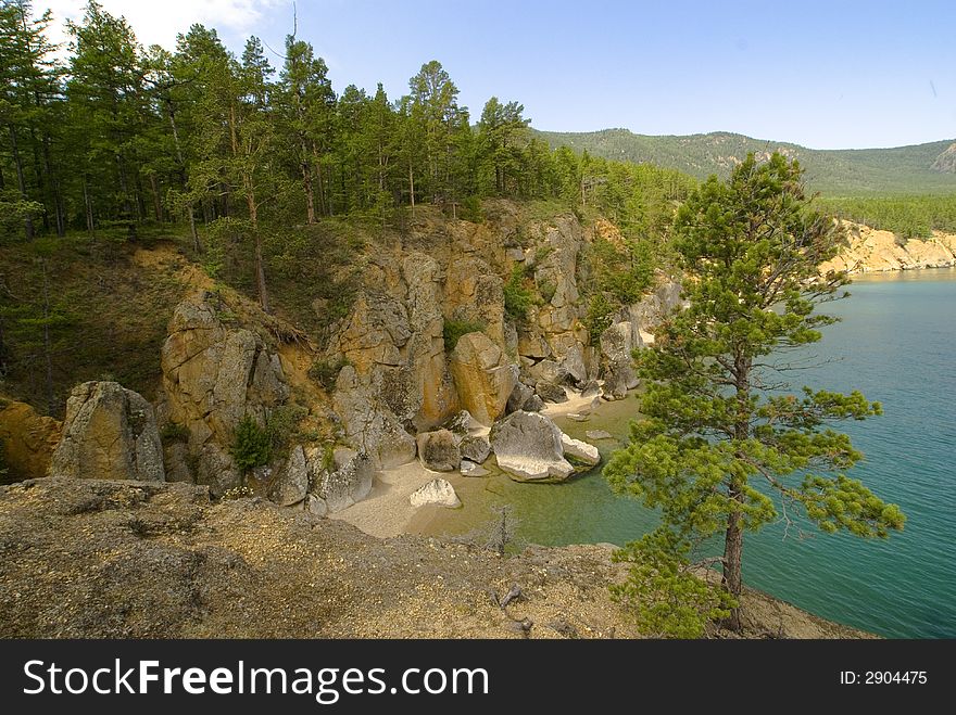 The Baikal open spaces! Baikal - the most wonderful, big, deep and fine lake in the world. In its cleanest and cold waters which transparency over 60 meters waters the set of unique fishes, etc. natatorial animals live. To your attention picturesque coast of this wonderful lake