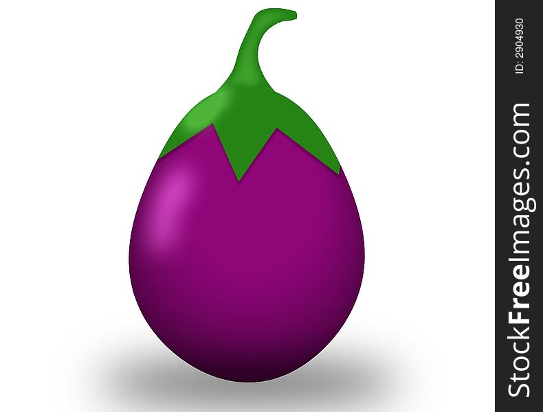 An illustration of eggplant isolated