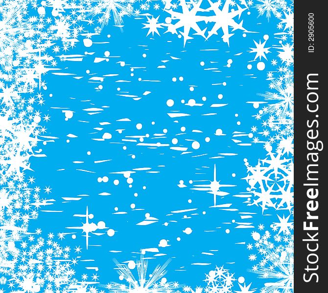 Decorative abstract winter vector background