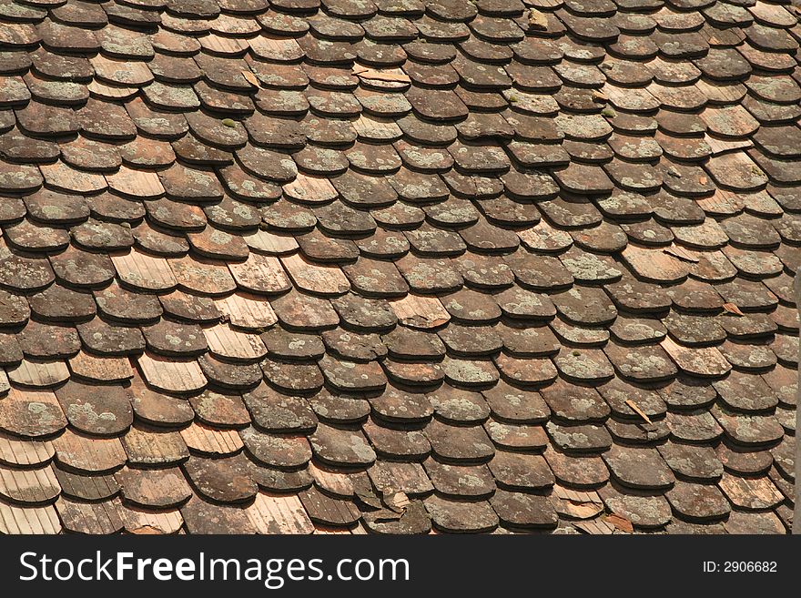 Detail of a traditional roof generating an useful background. Detail of a traditional roof generating an useful background