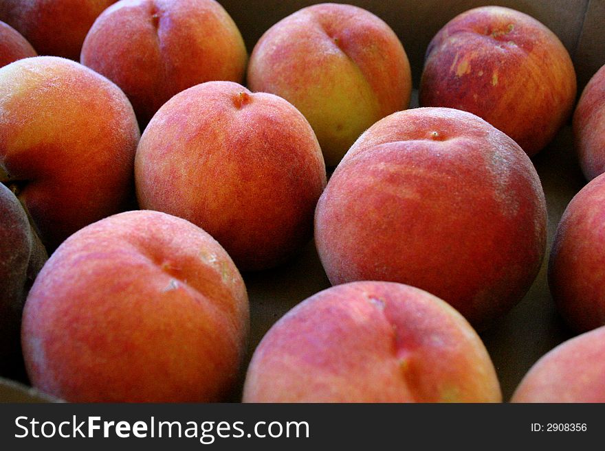 Fresh Organic Summer Peaches from the Orchard