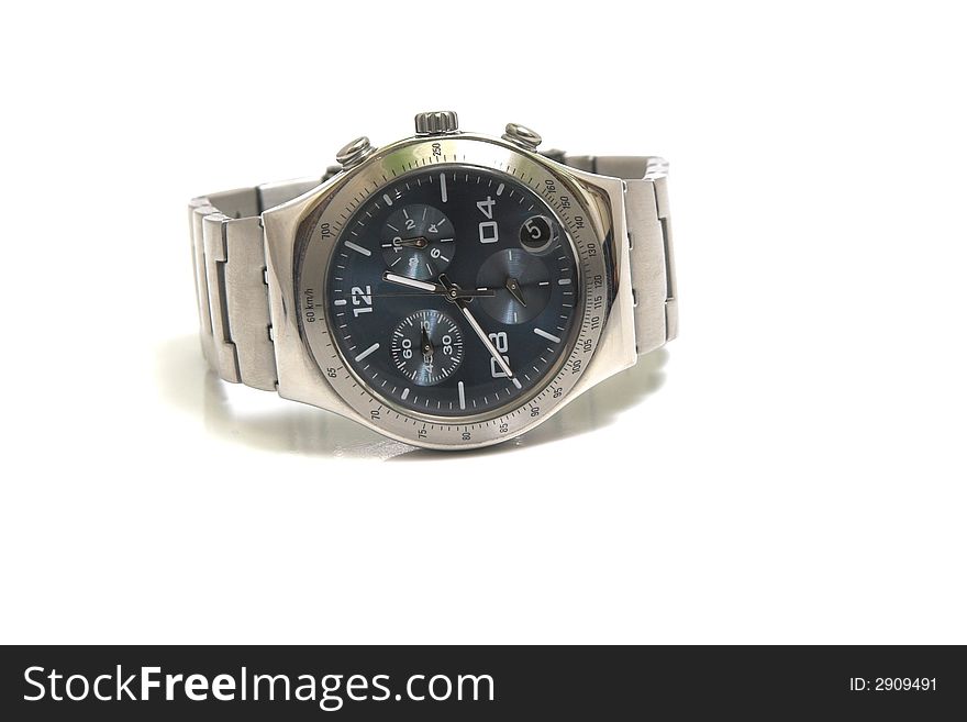 Chronograph watch isolated on