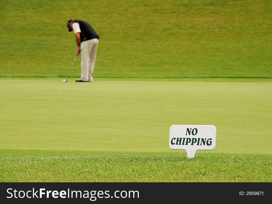 Golf Player - No Chipping