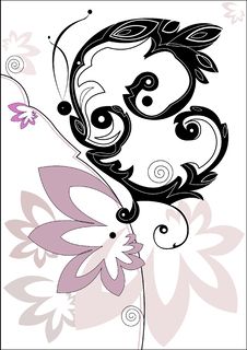 Decorative Butterfly On Flower Stock Images Decorative Butterfly On Flower Stock Images