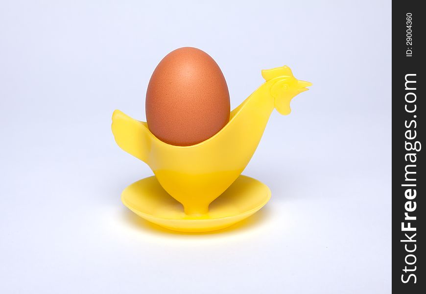 A funny retro egg holder.