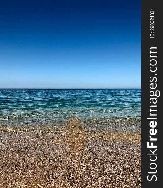 Serene sea of tranquility a calming and thought-provoking ocean view