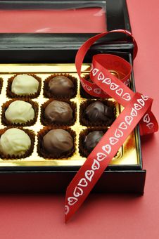 Love Theme Box Of Chocolates, Vertical. Royalty Free Stock Photo Love Theme Box Of Chocolates, Vertical. Royalty Free Stock Photo