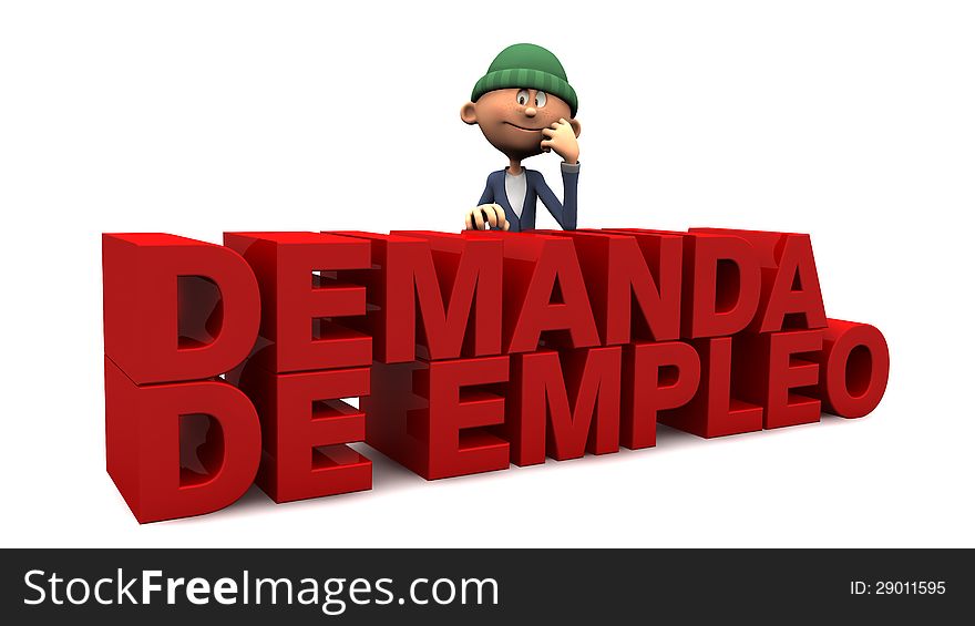 3d Text job demand (in Spanish)