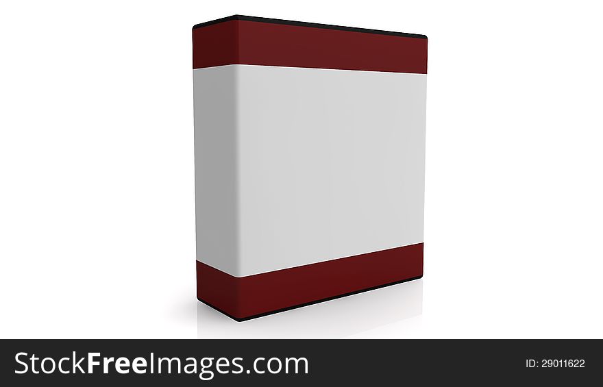 3d presentation box isolated and white background