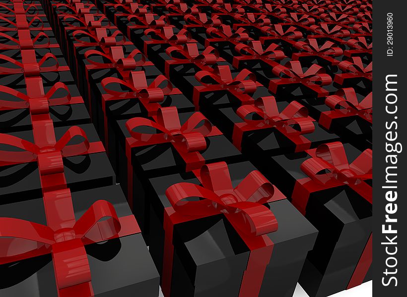 Gift Boxes black and red