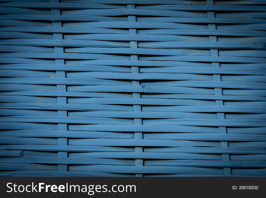 Blue bamboo weave Background and textured. Blue bamboo weave Background and textured