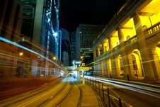 Downtown Hong Kong At Night Stock Photos Downtown Hong Kong At Night Stock Photos