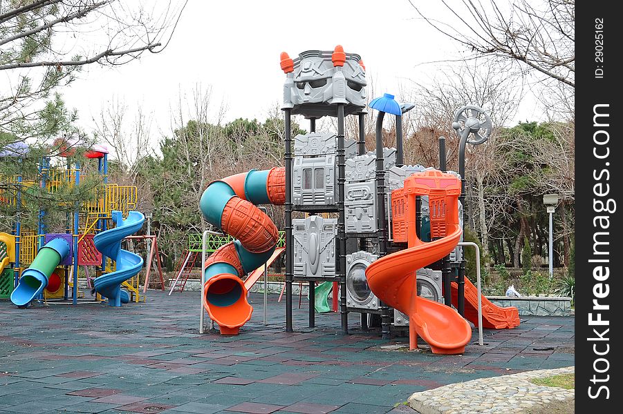 Robot Playground in park, Tehran, Iran