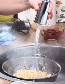 Cooling Spaetzle Royalty Free Stock Image Cooling Spaetzle Royalty Free Stock Image