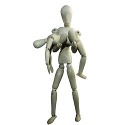 Large Doll Carries A Small Doll Royalty Free Stock Photo