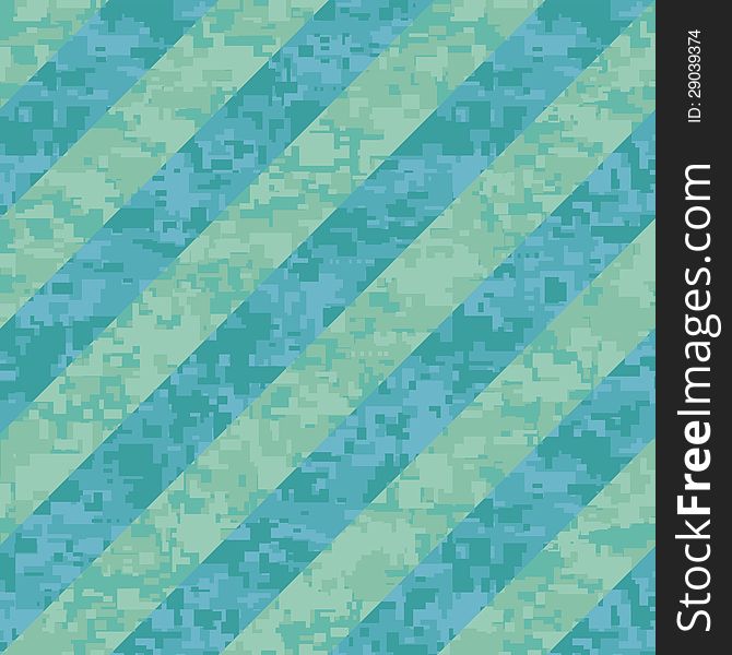 Two Distinct Digital Reef Camouflage Patterns Combined in a Single Seamless Background