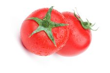 Two Tomatoes Royalty Free Stock Images