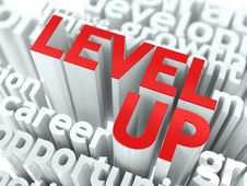 Level Up Concept. Royalty Free Stock Images Level Up Concept. Royalty Free Stock Images