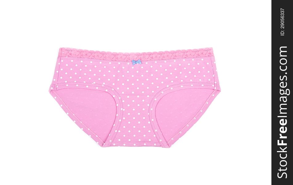 Pink Panties with white polka dots #1. Pink Panties with white polka dots #1.