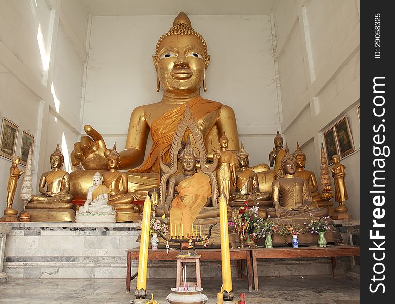 Buddha statues in Lopburi province Thailand. Buddha statues in Lopburi province Thailand