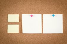 Empty Note Papers On Cork Board Stock Image Empty Note Papers On Cork Board Stock Image