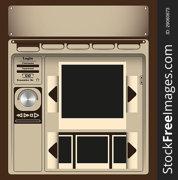Weigh  illustration isolated in brown eps 8. Weigh  illustration isolated in brown eps 8