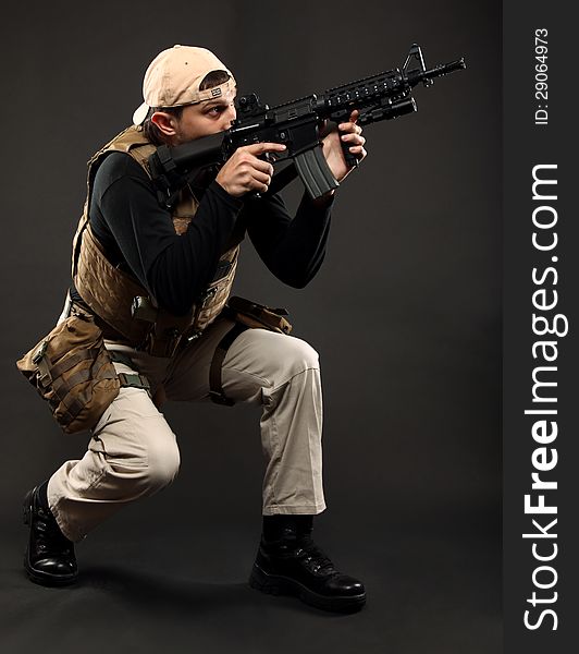 Soldier With Rifle