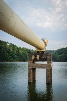 A Big Metal Pipe Royalty Free Stock Images