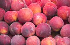 Fresh Ripe Peaches Stock Photos
