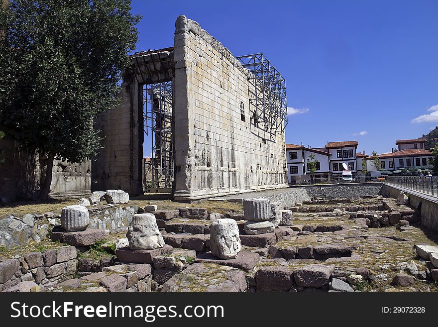 Roamn Ruins in Ankara, Turkey. Roamn Ruins in Ankara, Turkey