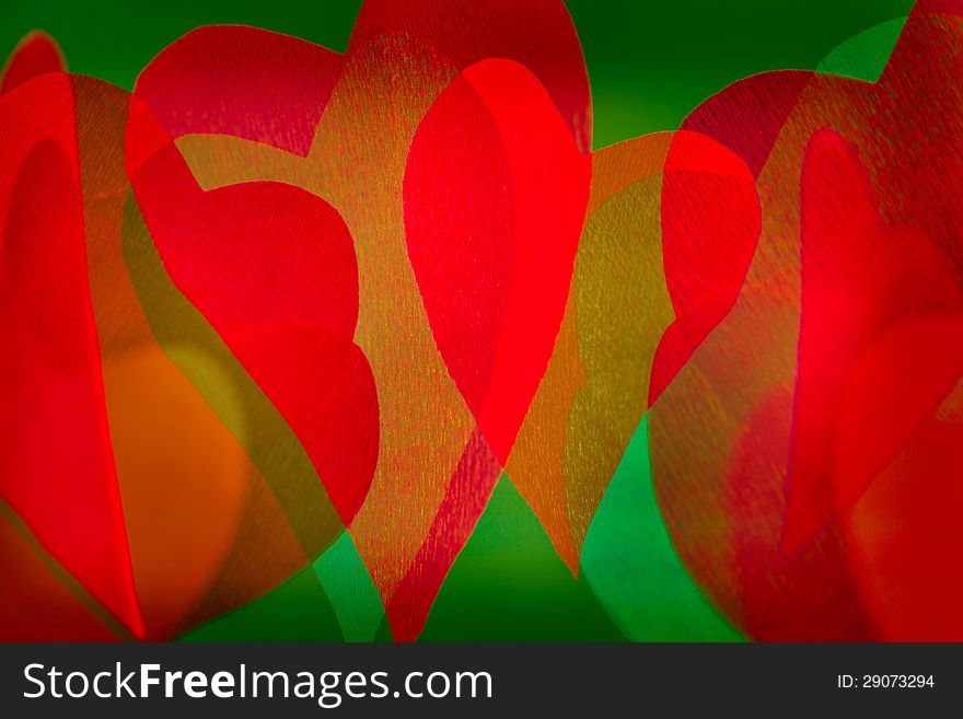 Hearts artistic background colorful mixed