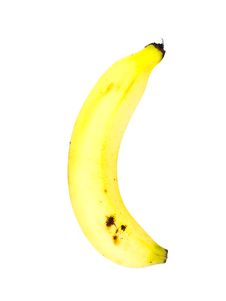 Ripe Banana Isolated On White Royalty Free Stock Images
