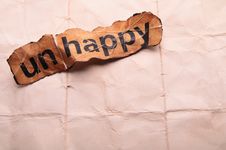 Word Unhappy Transformed Into Happy. Motivation Stock Images Word Unhappy Transformed Into Happy. Motivation Stock Images