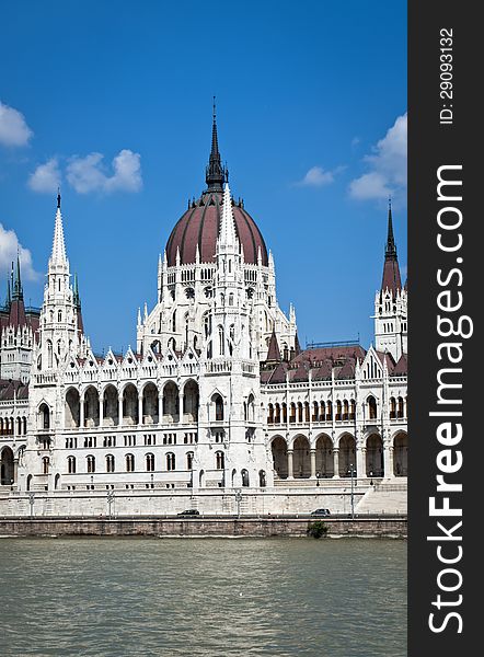 Hungarian Parliament in sunny day