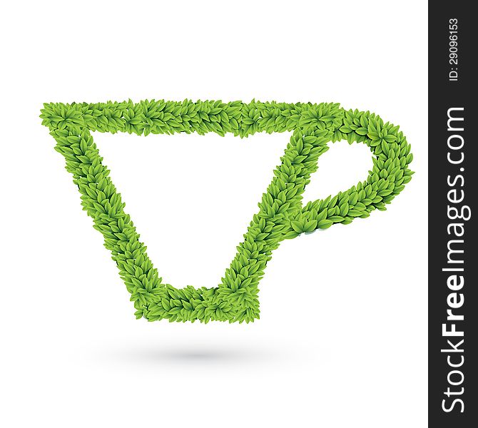 Vector illustration of tea cup. Vector illustration of tea cup