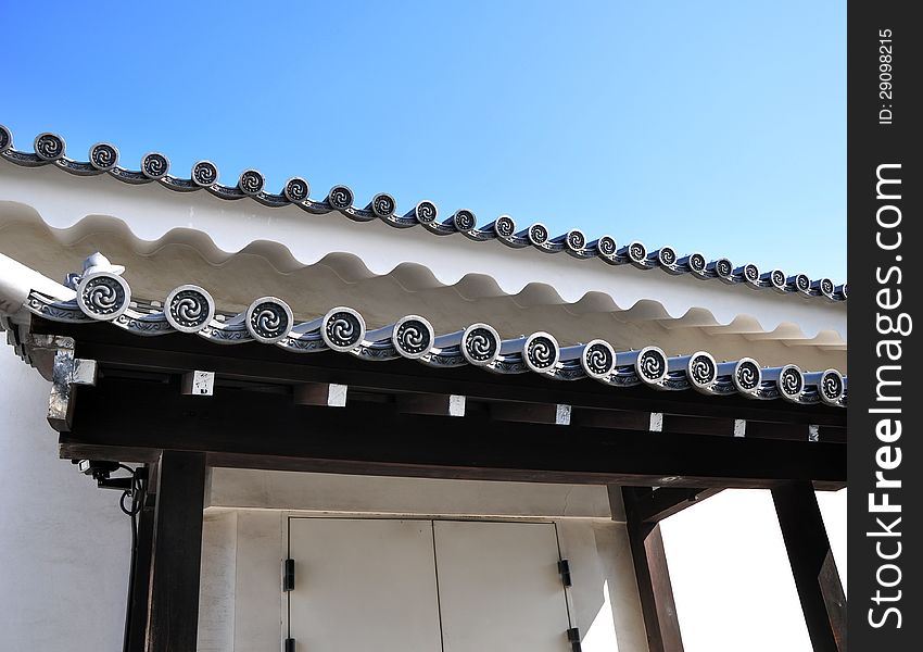 Ancient japanese architecture at Nijo castle, Kyoto, Japan. Ancient japanese architecture at Nijo castle, Kyoto, Japan