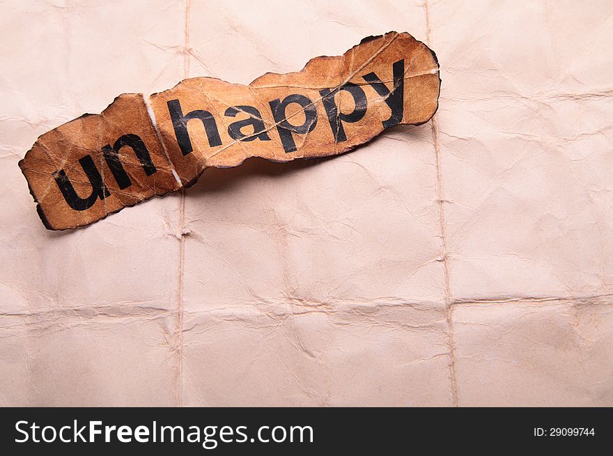 Word Unhappy Transformed Into Happy. Motivation