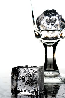 Ice Water With Cubes Royalty Free Stock Image Ice Water With Cubes Royalty Free Stock Image