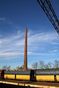 Smoking Factory Chimney Stock Photography Smoking Factory Chimney Stock Photography