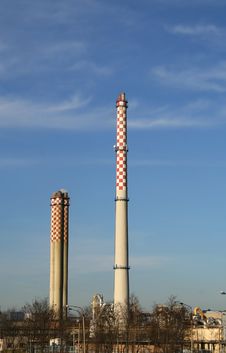 Smoking Factory Chimney Royalty Free Stock Photos Smoking Factory Chimney Royalty Free Stock Photos