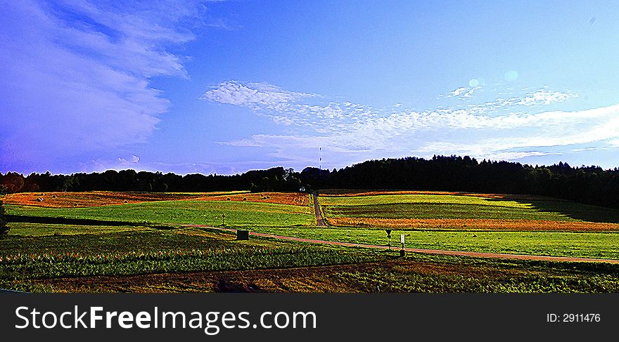 Colorful landscape panorama. Nikon D 80. Colorful landscape panorama. Nikon D 80