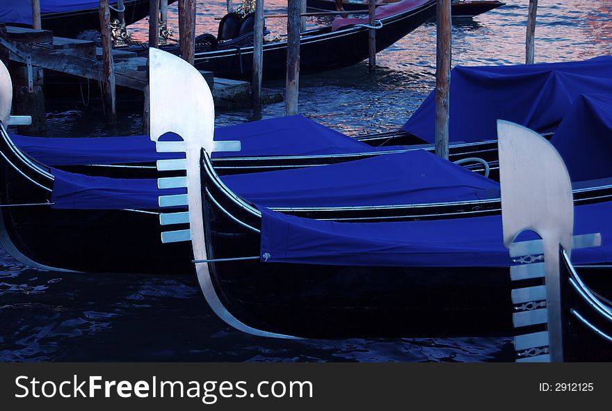 Gondolas On The Grand Canal