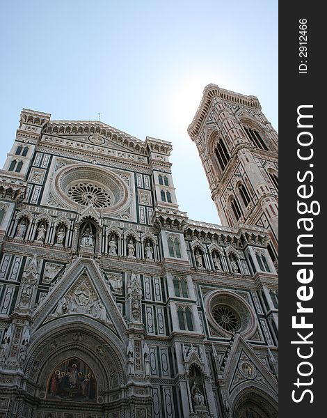 Cathedral detail in florence italy