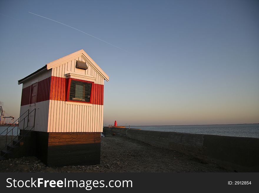 Small house at the harbor