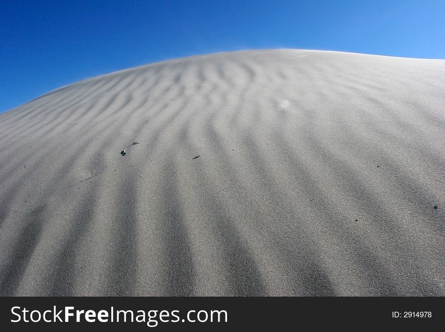 Sand dunes in the beach of baja