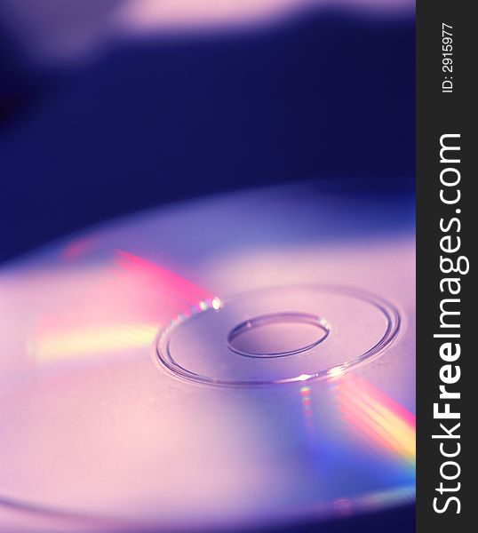 cd disk on a dark blue background. cd disk on a dark blue background