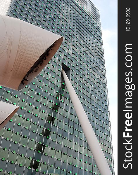 Modern architecture in the city of Rotterdam (The Netherlands)