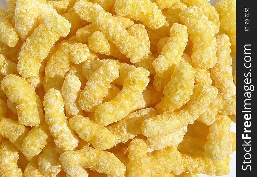 Macro shot of corn sticks