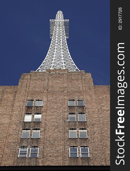 Tall Urban City Building, Brick Facade In Sydney, Australia. Tall Urban City Building, Brick Facade In Sydney, Australia