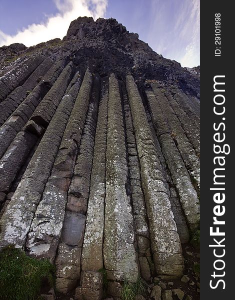 The mighty organ - part of the Giant's Causeway UNESCO World heritage site from Northern Ireland. The mighty organ - part of the Giant's Causeway UNESCO World heritage site from Northern Ireland.